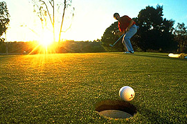 Golf course green
